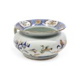 Chinese Export Imari Porcelain Chamber Pot