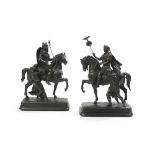 Equestrian Figures of Caesar and Vercingetorix