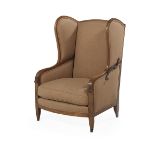Louis-Philippe Fruitwood Wing Chair