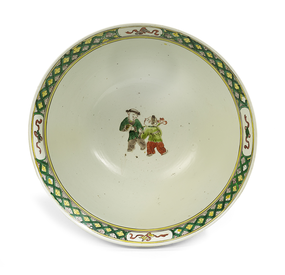 Chinese Famille Verte Porcelain Bowl - Image 2 of 3