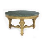 Italian Giltwood and Marble-Top Center Table