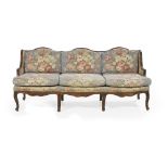 Provincial Louis XV-Style Fruitwood Settee