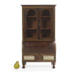 Charming French Miniature Bureau a Cylindre