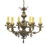 Gilt-Brass Chandelier in the Florentine Taste