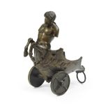 French Bronze Figure of a Centaur Chariot