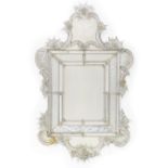 Engraved Venetian Mirror