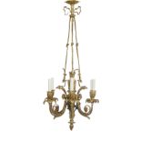 Louis XVI-Style Gilt-Bronze Chandelier