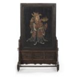 large oriental screen on stand
