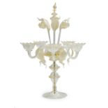 Venetian Blown Glass Candelabra