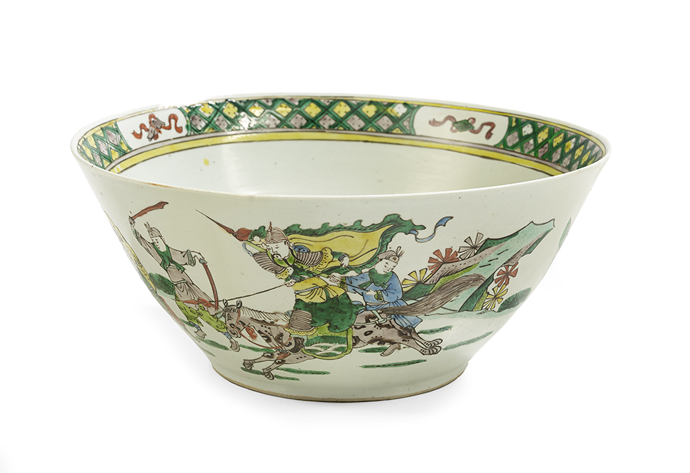 Chinese Famille Verte Porcelain Bowl