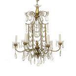 Italian Giltwood and Gilt-Metal Chandelier