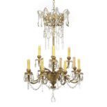 Gilt-Metal Chandelier in the Neoclassical Taste