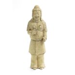 Chinese Pottery Figure of a Soldier