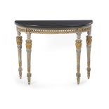 Louis XVI-Style Marble-Top Side Table