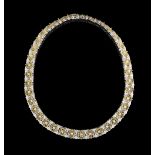 Gold and Diamond Necklace in the Buccellati Style