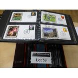 Stamps : Box of Benham silk covers, commemorative