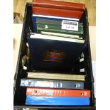 Stamps : Box of albums/stockbooks x 14 - incl MEF,