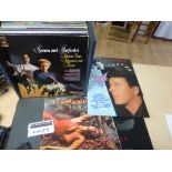 Records : Nice case of records incl Simon/Garfunke