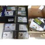 Stamps : Large box of many covers, flight/military