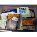 Collectables : Large box of ephemera - books, card