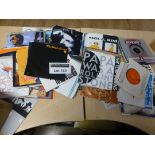 Records : 7" singles - nice box of mostly 1980's/9