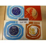 Records : David Bowie - 4 near mint singles Liza J