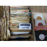 Records : 200+ 7" singles in box, 1960's onwards,