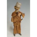 Fernand Martin - a rare clockwork figure, Drunken Man, the top hat initialled FM,