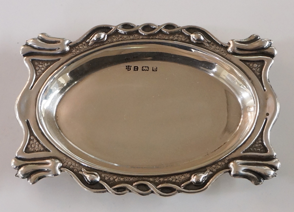 An Edwardian Art Nouveau trinket dish,