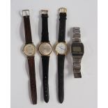 A vintage Seiko alarm chronograph with stainless steel bracelet,
