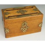 A Victorian mahogany "Correspondence" box,