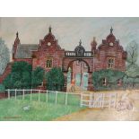 Alfred Daniels - Capesthorne, Cheshire, oil on artist board, signed lower left and dated 1975,
