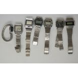 A selection of gents mostly digital watches to include example by Casio and Citron etc.