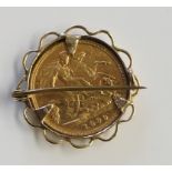 A Victorian half sovereign,