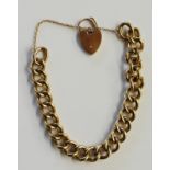 A 9ct gold chain bracelet, 58.5gms