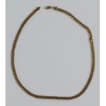 A 9ct gold necklace chain, 32.5gms