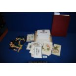 A quantity of miscellanea including King George V chocolate box, George VI coronation Book,