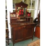 An Edwardian Mahogany Chiffonier,