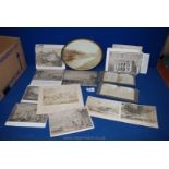 Miscellaneous old Engravings and Stereo-Viewer Cards, Photographs,