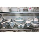 A Royal Doulton 'Reflection' Dinner/Tea service including dinner, dessert, salad, and side plates,