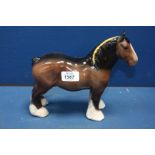 A Beswick shire horse