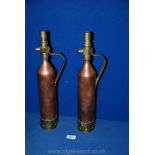 Two vintage Brass and Copper Fire Extinguishers