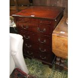 A reproduction Mahogany finished Georgian style Cupboard having single door with false brushing