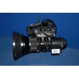 A Fujinon Lynx III Video zoom Lens, model # A18X8.