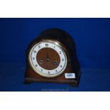 A Smiths wooden eight-day Striking Clock