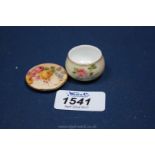 A miniature Royal Worcester Patch Box