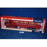 A Corgi model of a James Irlam 75 bob Renault curtain-side Lorry