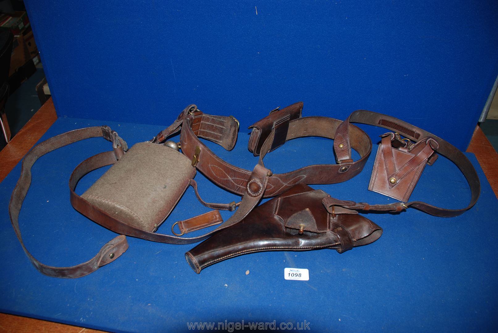 A WWI 'Sam Browne' complete Pistol Holder,