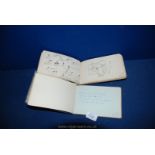 Two Autograph Books with various poems and drawings