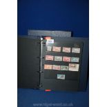 A Blue Prinz stamp album with 40 hanger sheets,